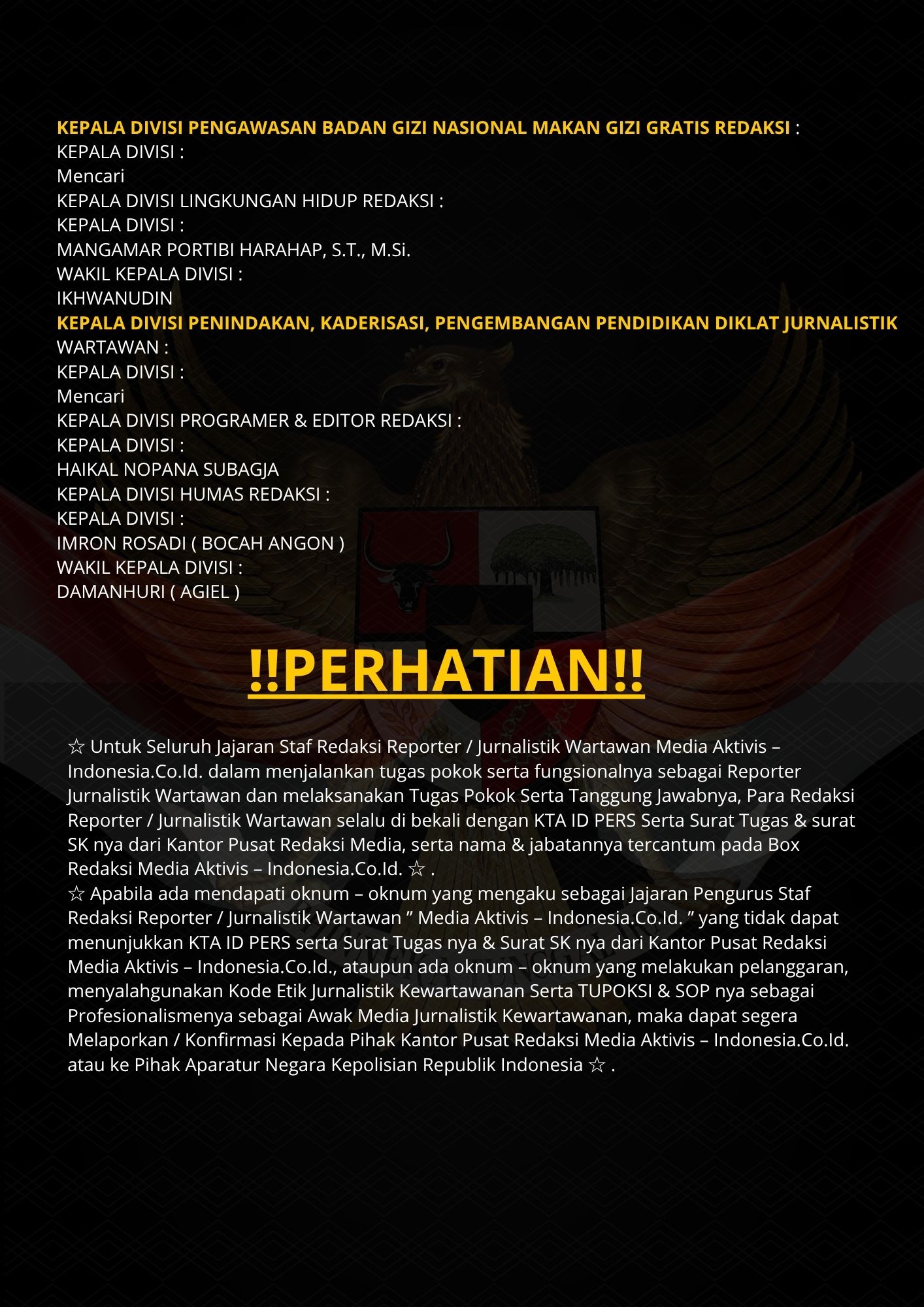 Lembar SK Redaksi Halaman 7